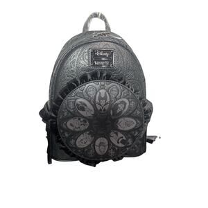 Loungefly Disney Villains Tonal Stained Glass Portraits Mini Backpack NWT